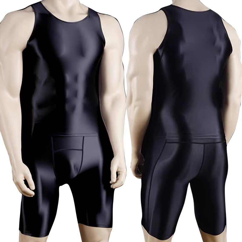 メンズ薄手のフィットネスベスト,タイトフィット,タイト,サテ - Compression Shorts Athletes のレビューと価格